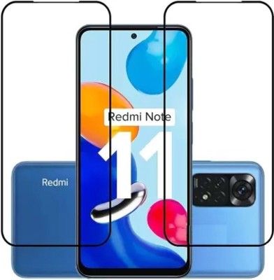 9H Edge To Edge Tempered Glass for Xiaomi Redmi Note 11 / 11S -Edge-to-Edge Full Screen Coverage with Easy Installation Kit (Anti-Scratch)(Pack of 2)