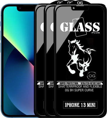 PFOAM Edge To Edge Tempered Glass for APPLE IPHONE 13 MINI(Pack of 3)