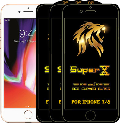 PFOAM Edge To Edge Tempered Glass for Apple iPhone 7(Pack of 3)