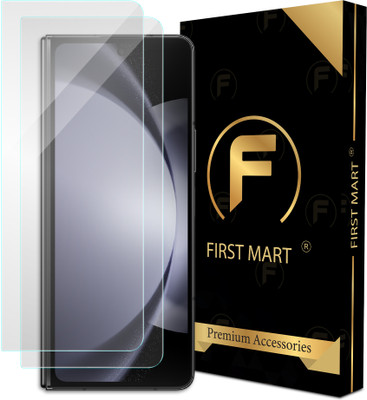 FIRST MART Edge To Edge Tempered Glass for Samsung Galaxy Z Fold 5 5G, Samsung Galaxy Z Fold5, Borderless Protection(Pack of 2)