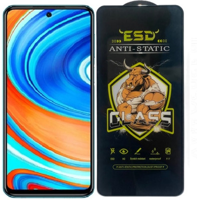 Resolute Edge To Edge Tempered Glass for Redmi Note 9 Pro Max, ESD Tempered Glass, ESD Screen Protector, Anti Static, Screen Protector(Pack of 1)