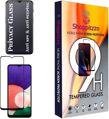 Shoppitzzo Edge To Edge Tempered Glass for SAMSUNG Galaxy F42(5G), M32(5G),F12,M12, A12/*Privacy-Anti Spy*Tempered Glass/Full Screen Coverage-Edge to Edge/9H(Pack of 1)