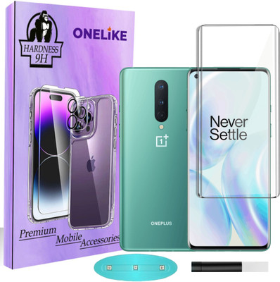 OneLike Edge To Edge Tempered Glass for OnePlus 8(Pack of 1)