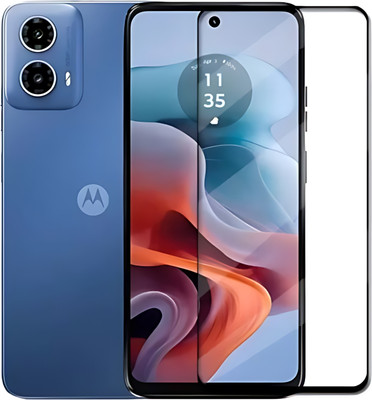Techforce Edge To Edge Tempered Glass for Motorola G35 5G, Moto G35 5G(Pack of 1)