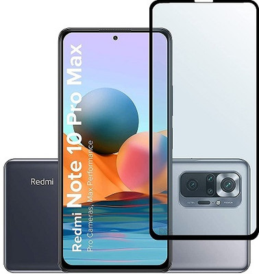NIMMIKA ENTERPRISES Tempered Glass Guard for Mi Redmi Note 10 Pro Max Tempered Glass 11D(Pack of 1)