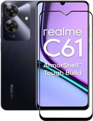 BRENZZ Edge To Edge Tempered Glass for Realme C61, realme C61(Pack of 1)