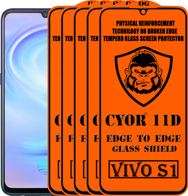 CYOR Edge To Edge Tempered Glass for VIVO S1(Pack of 5)