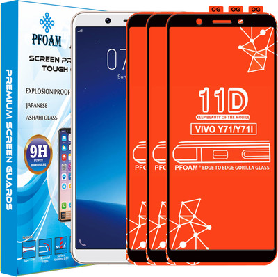 PFOAM Edge To Edge Tempered Glass for VIVO Y71I(Pack of 3)