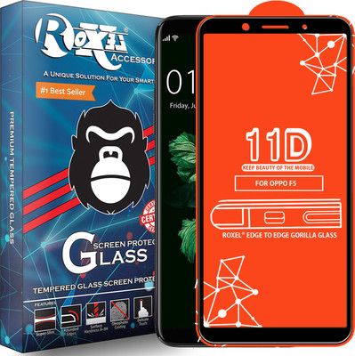 Roxel Edge To Edge Tempered Glass for Oppo F5(Pack of 1)