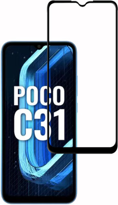 Flipkart SmartBuy Edge To Edge Tempered Glass for POCO C31(Pack of 1)