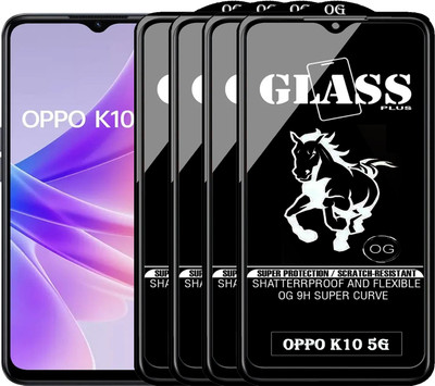PFOAM Edge To Edge Tempered Glass for OPPO K10 5G(Pack of 4)