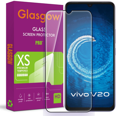 Glasgow Edge To Edge Tempered Glass for Vivo V20(Pack of 1)