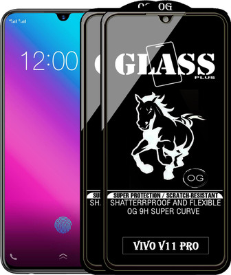 PFOAM Edge To Edge Tempered Glass for Vivo V11 Pro(Pack of 2)