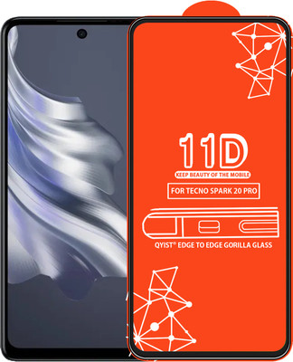 Qyist Edge To Edge Tempered Glass for TECNO SPARK 20 PRO(Pack of 1)