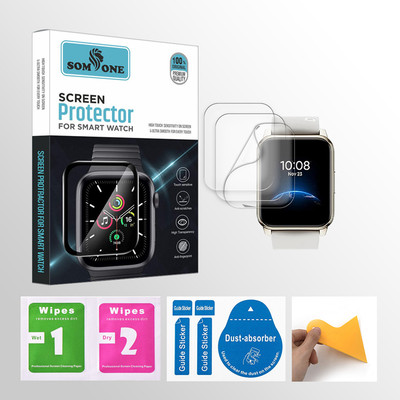 SOMTONE Edge To Edge Tempered Glass for realme Smart Watch 2 1.4 Inch Smartwatch 3 PROTECTOR + 3 WIPES + 3 DUST REMOVAL STICKER + 1 WIPER(Pack of 3) SOMTONE Edge To Edge Tempered Glass for realme Smart Watch 2 1.4 Inch Smartwatch 3 PROTECTOR + 3 WIPES + 3 DUST REMOVAL STICKER + 1 WIPER(Pack of 3)