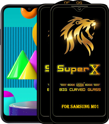 PFOAM Edge To Edge Tempered Glass for SAMSUNG GALAXY M01(Pack of 2)