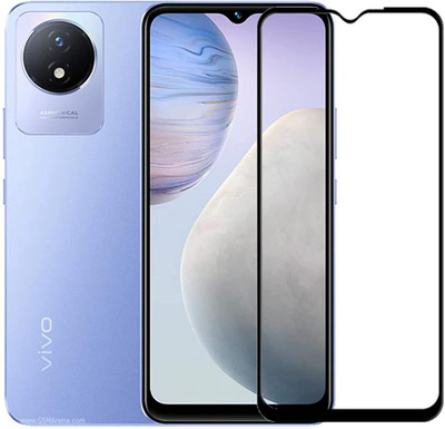 Vvr Edge To Edge Tempered Glass for Vivo Y02(Pack of 1)