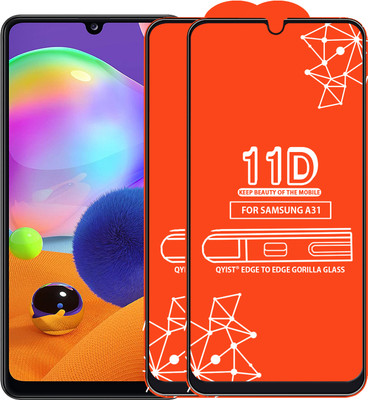 Qyist Edge To Edge Tempered Glass for Samsung Galaxy A31(Pack of 2)