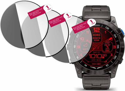HIDEOUS Edge To Edge Tempered Glass for Garmin D2 Mach 1 Pro(Pack of 3)