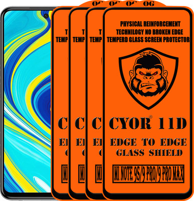 CYOR Edge To Edge Tempered Glass for REDMI NOTE 9 PRO MAX(Pack of 4)