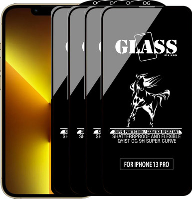 Qyist Edge To Edge Tempered Glass for IPHONE 13 PRO(Pack of 4)