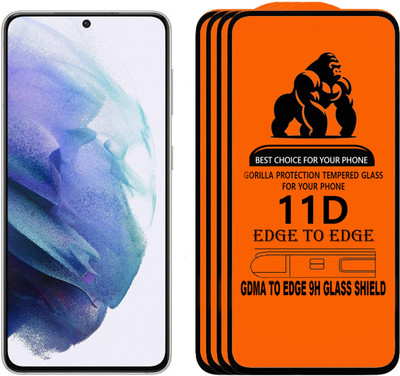 GDMA Edge To Edge Tempered Glass for SAMSUNG S21(Pack of 4)