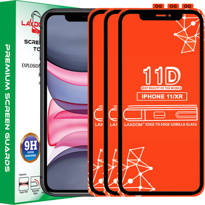 Laxdom Edge To Edge Tempered Glass for APPLE IPHONE 11(Pack of 3)