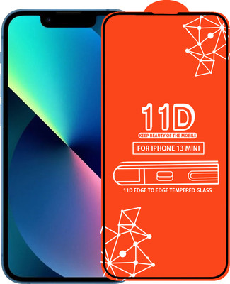 Roxel Edge To Edge Tempered Glass for Iphone 13 Mini(Pack of 1)