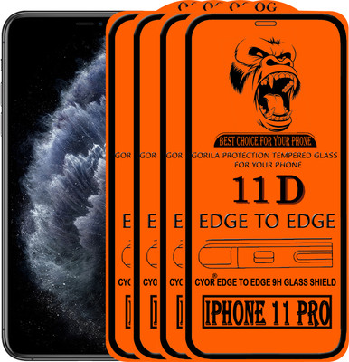 CYOR Edge To Edge Tempered Glass for IPHONE 11 PRO(Pack of 4)