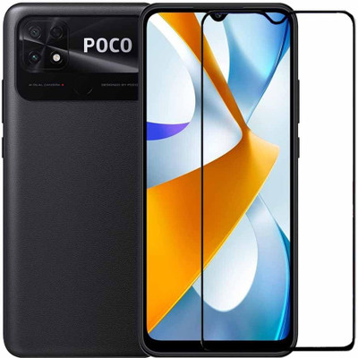 VAKIBO Edge To Edge Tempered Glass for Xiaomi Poco C40(Pack of 1)