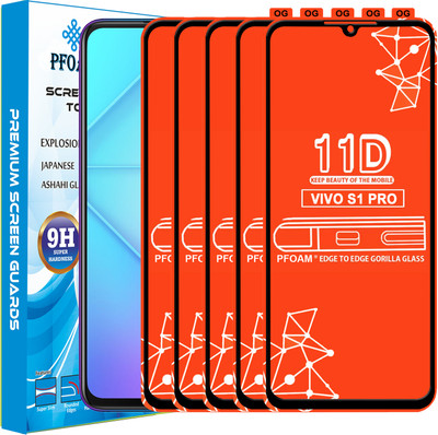 PFOAM Edge To Edge Tempered Glass for VIVO S1 PRO(Pack of 5)