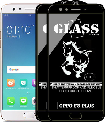 PFOAM Edge To Edge Tempered Glass for OPPO F3 PLUS(Pack of 2)