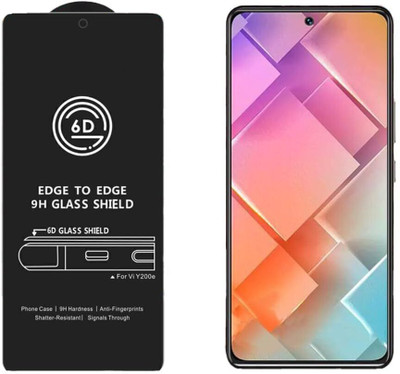 YOUTH MOBI Edge To Edge Tempered Glass for Vivo Y200e 5G(Pack of 1)