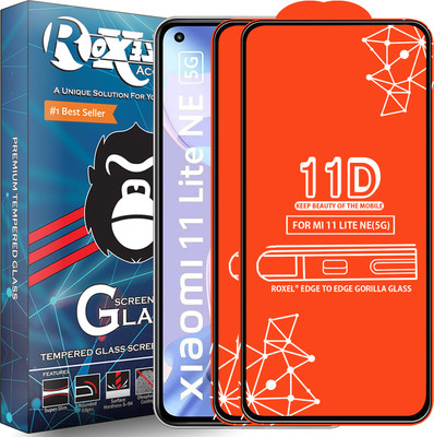 Roxel Edge To Edge Tempered Glass for Mi 11 Lite Ne(5G)(Pack of 2)
