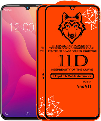 DeepzHub Edge To Edge Tempered Glass for Vivo V11(Pack of 2)