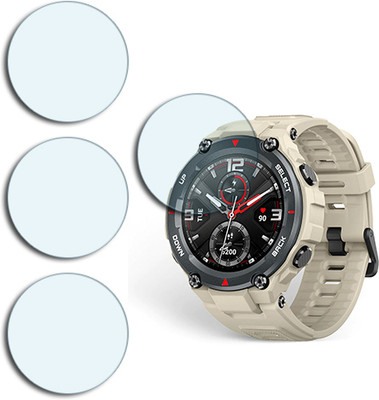 SOMTONE Edge To Edge Tempered Glass for Amazfit T Rex(Pack of 4)
