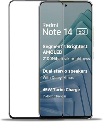 GLOBAL NOMAD Edge To Edge Tempered Glass for Redmi Note 14 5G(Pack of 1)