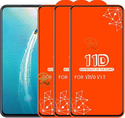 SEVEN7STAR Edge To Edge Tempered Glass for VIVO V17(Pack of 3)
