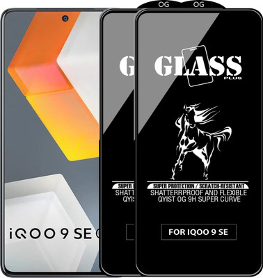 Qyist Edge To Edge Tempered Glass for IQOO 9 SE(Pack of 2)