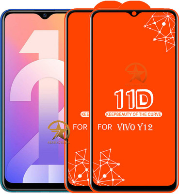 SEVEN7STAR Edge To Edge Tempered Glass for VIVO Y12(Pack of 2)