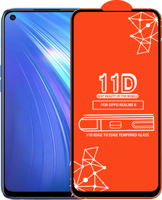 Roxel Edge To Edge Tempered Glass for Realme 6(Pack of 1)