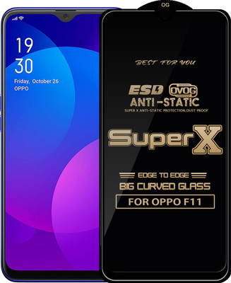 Qyist Edge To Edge Tempered Glass for OPPO F11(Pack of 1)