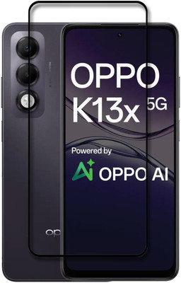 INFINITYWORLD Edge To Edge Tempered Glass for OPPO K13x 5G, Oppo K13x 5G(Pack of 1)