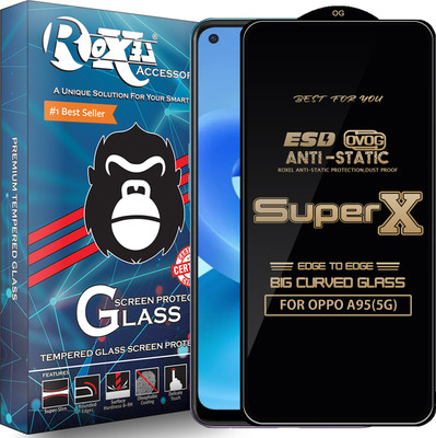 Roxel Edge To Edge Tempered Glass for OPPO A95(5G)(Pack of 1)