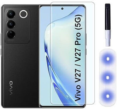 MOBILEMANIA Edge To Edge Tempered Glass for Vivo V27(Pack of 1)