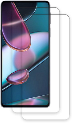 SOMTONE Edge To Edge Tempered Glass for Motorola Edge X30 TEMPERED GUARD FRONTP2(Pack of 2)