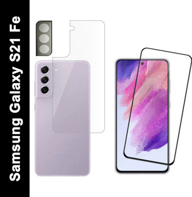 Ten To 11 Front and Back Tempered Glass for Samsung Galaxy S21 FE 5G [With Rear Camera Lens Guard](Pack of 3)