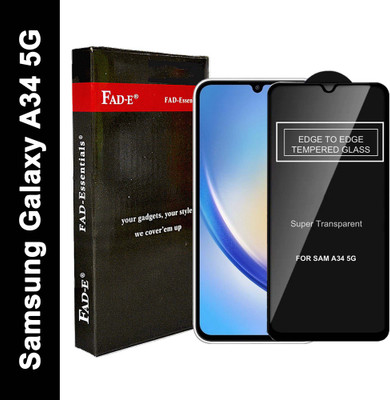 FAD-E Edge To Edge Tempered Glass for Samsung Galaxy A34 5G|A34 (2023)(Pack of 1)