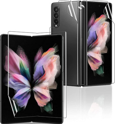 LIKECASE Front and Back Screen Guard for Samsung Galaxy Z Fold3 5G(Pack of 4)