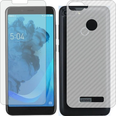 ZINGTEL Front and Back Screen Guard for LENOVO K320T (Front Matte Finish & Back 3d Carbon Fiber)(Pack of 2)